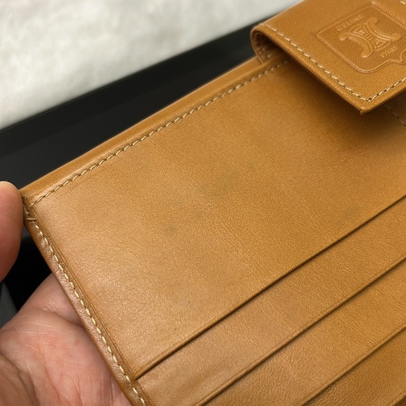 🖤Vtg CELINE Macadam canvas leather wallet - Picture 14 of 17